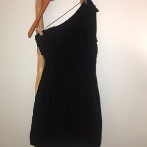 Black one shoulder dress